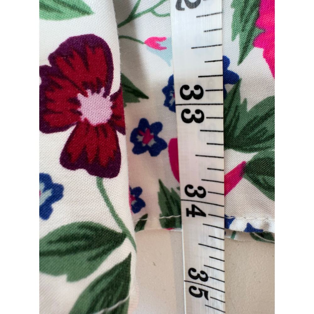 Y2K Women’s Baby Doll Cami Floral Mini Dress Sz M Pink V Neck Milk Maid Old Navy - Picture 6 of 12